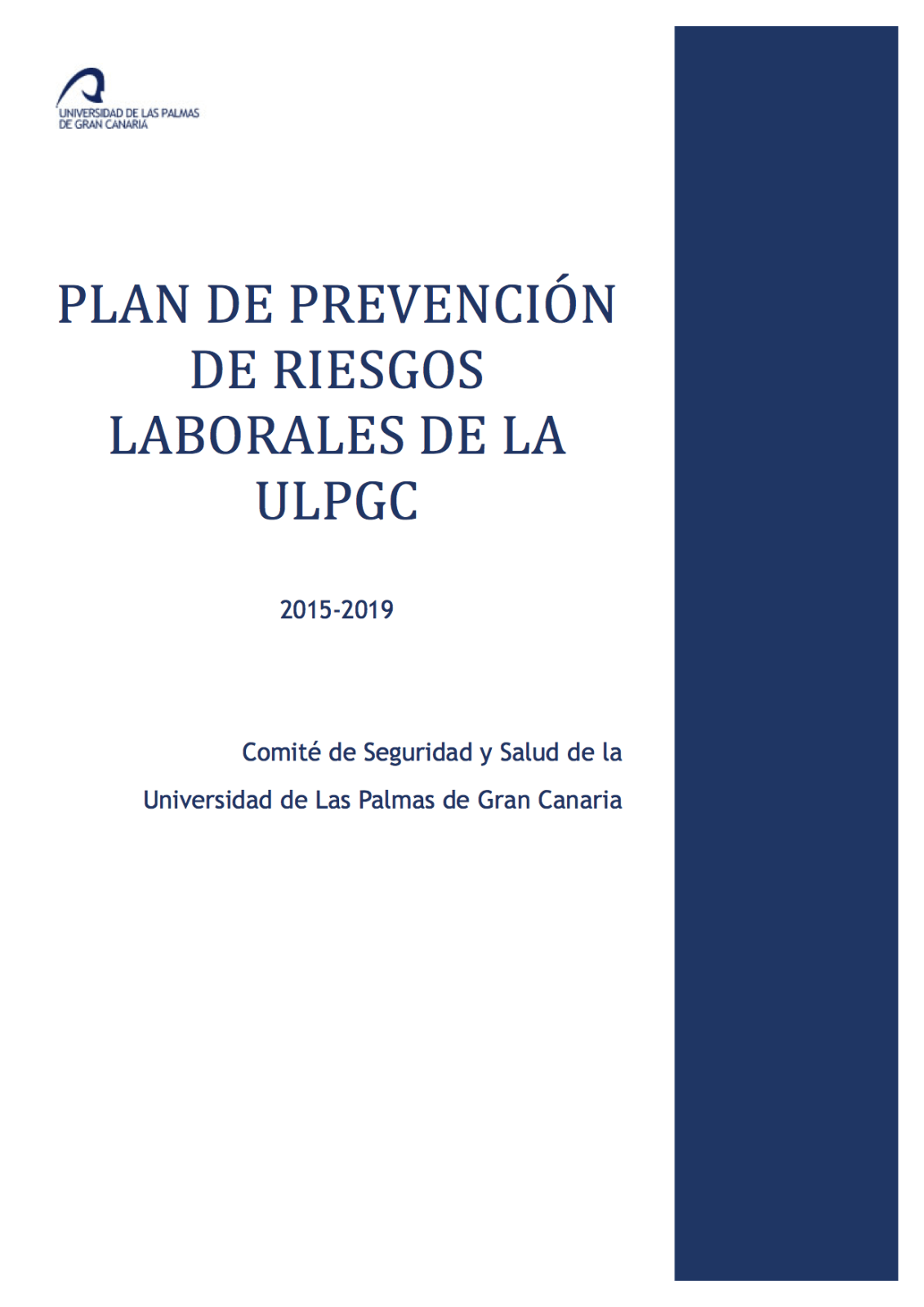 plan de prevencion de la ulpgc 2015-2019